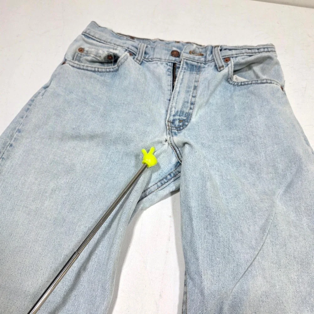 Levi's 550 Jeans Mens 29x32 Light Wash Relaxed Fit Tapered Leg Vintage Denim